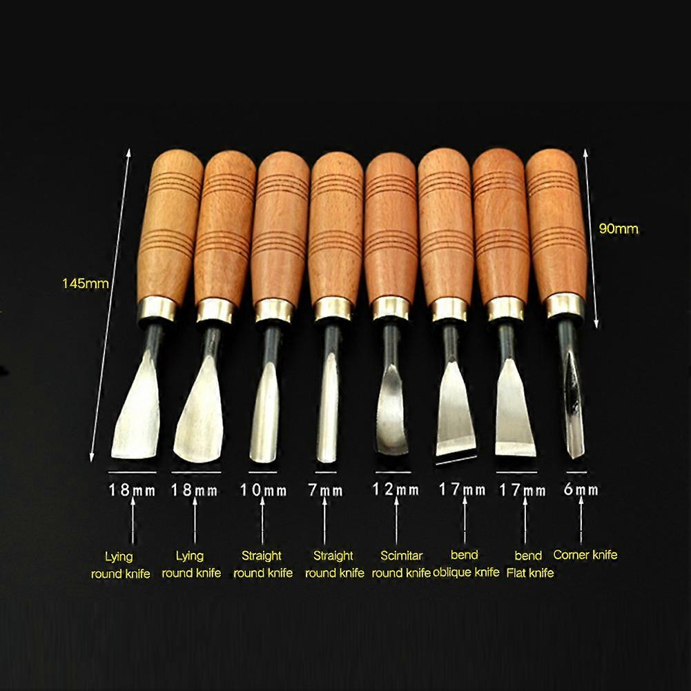 8 In 1 8 Pcs Cutter Wood Carving Tools Woodworking Detail Chisel Home household Multifunction Utility Tool Set