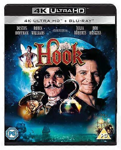 Hook DVD (2018) Dustin Hoffman, Spielberg (DIR) cert PG 2 discs Blu-ray