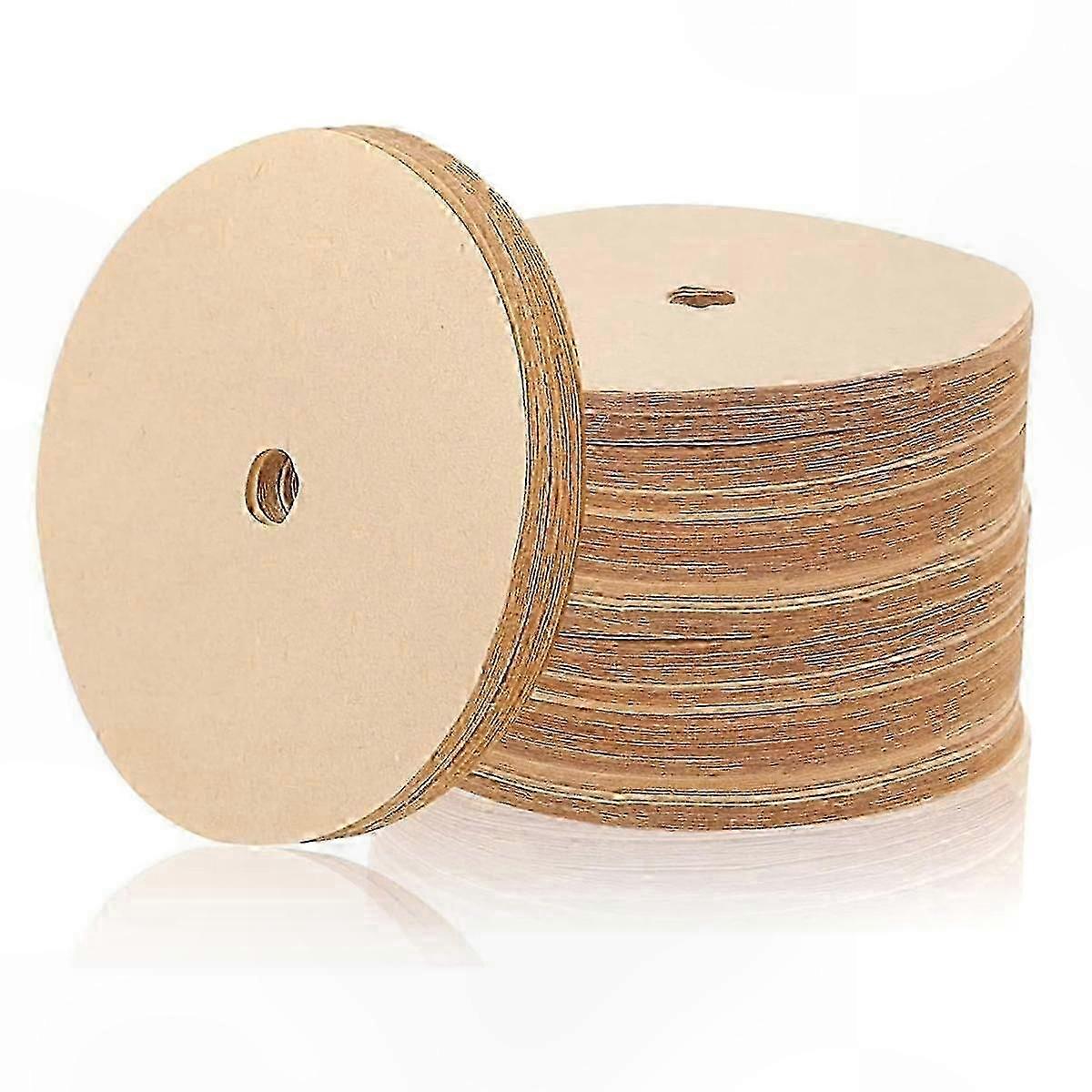 3.75 Inch Unbleached Coffee Filters, 400 Count Disposable Paper Disc Filters for Percolators