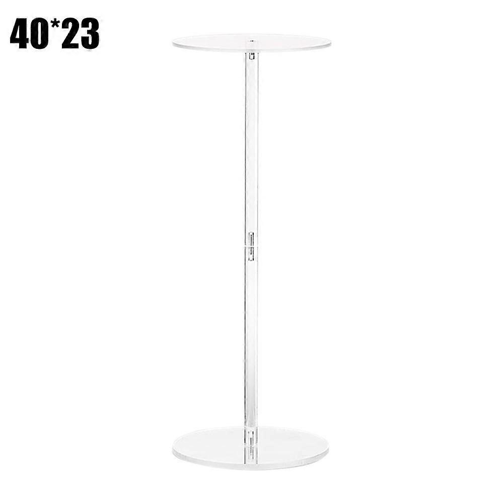 Acrylic Drink Table for Small Spaces, Tall Acrylic Flower Vase Flowers Stand