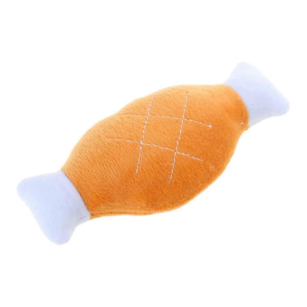 Dog Chewing Toy for Aggressive Chewer - Plush Drumstick Squeaky Teething Toy for Puppies and Dogs, Soft Material, Durable Design