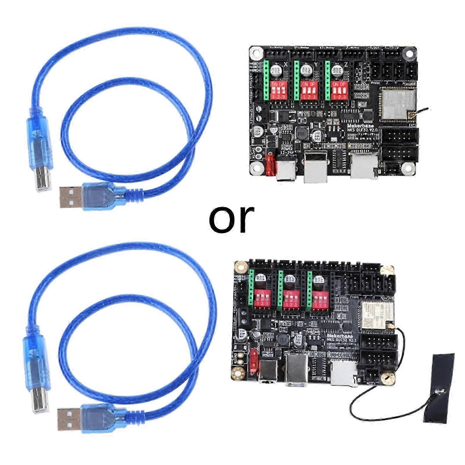 MKS DLC32 V2.0 Offline Controller Mainboard 32bit ESP32 WIFI GRBL TFT für Touchscreen für Desktop Laser- Gravur MacMulticolor SZRH A-D