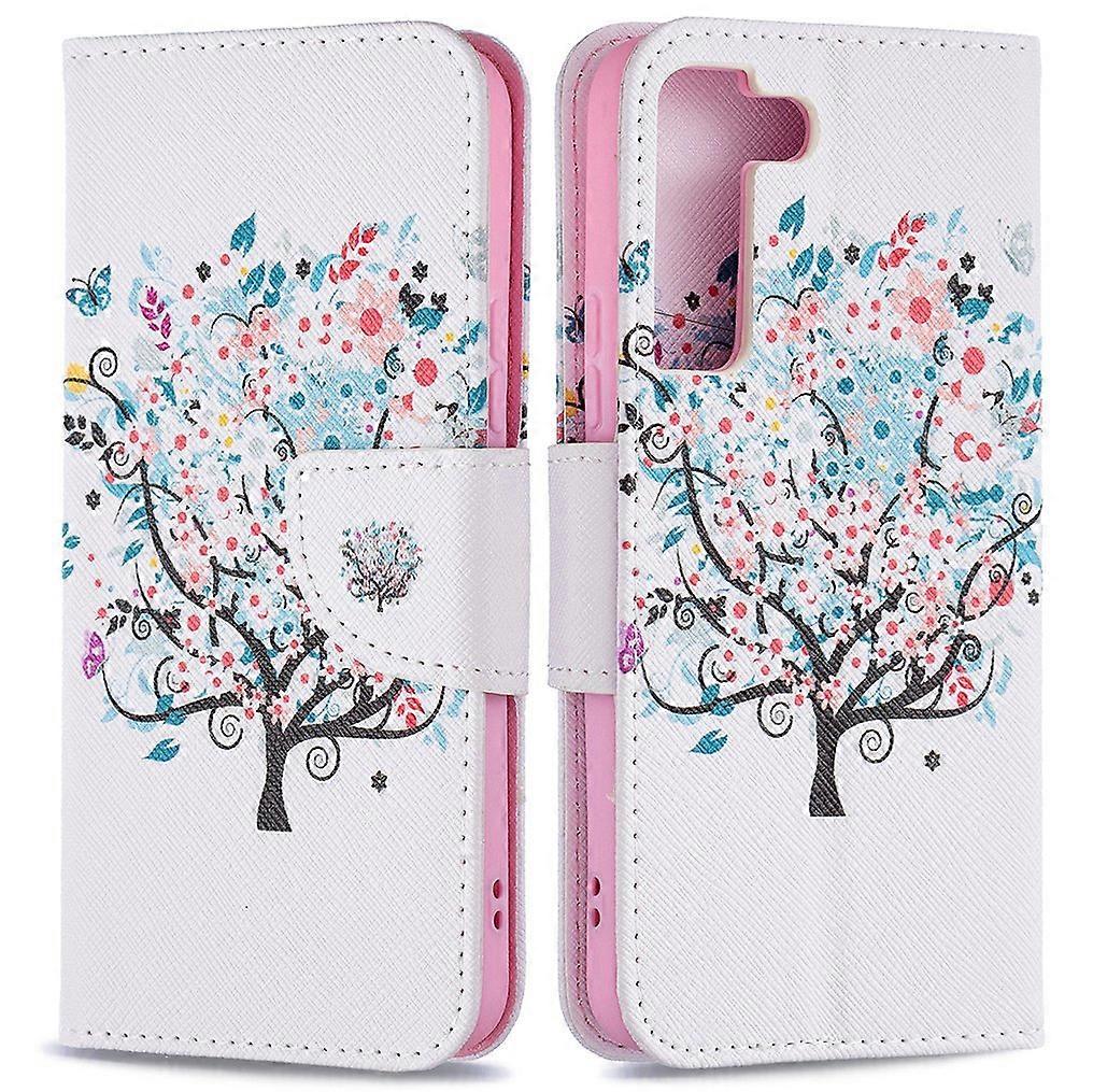 Stylish Pattern Printing PU Leather Wallet Case Stand Magnetic Closure Flip Cover for Samsung Galaxy