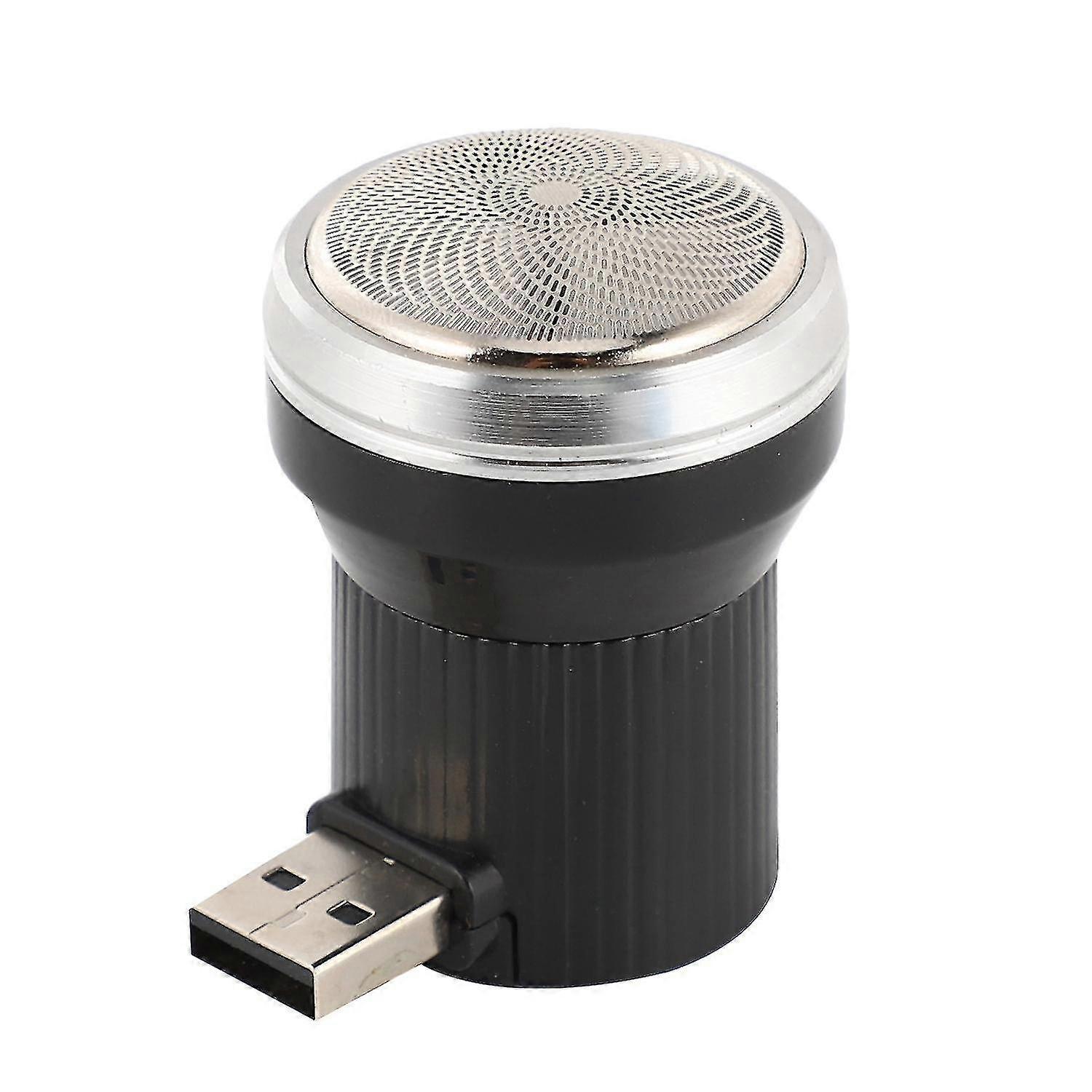 Portable Electric Shaver with USB Power and Built-in Battery for Men's Beard Trimming - Travel Size Shaver