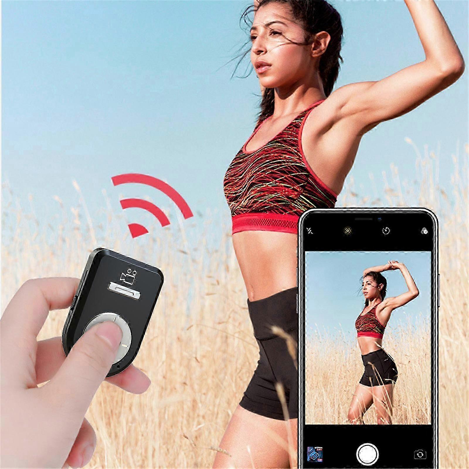Phone Camera Remote Control Bluetooth Wireless Remote Control For Phones For Photos And Videos E-book Page Turning Browse Tik-Tok Give A Like Hr