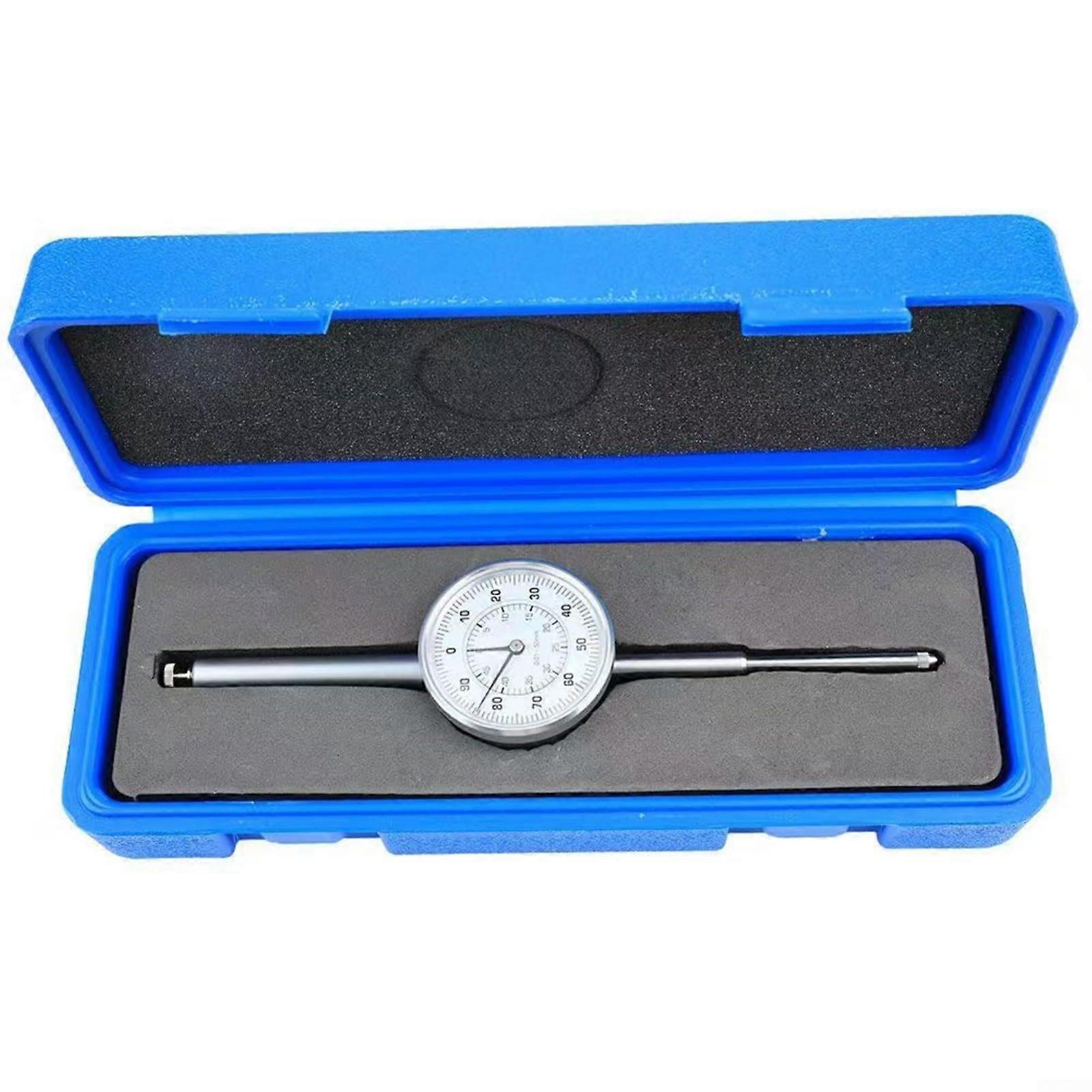 Dial Indicator Gauge, 050 mm Range Metal Measuring Tool, With 0.01 mm Resolution Locking Screw, For Workshop Measurement