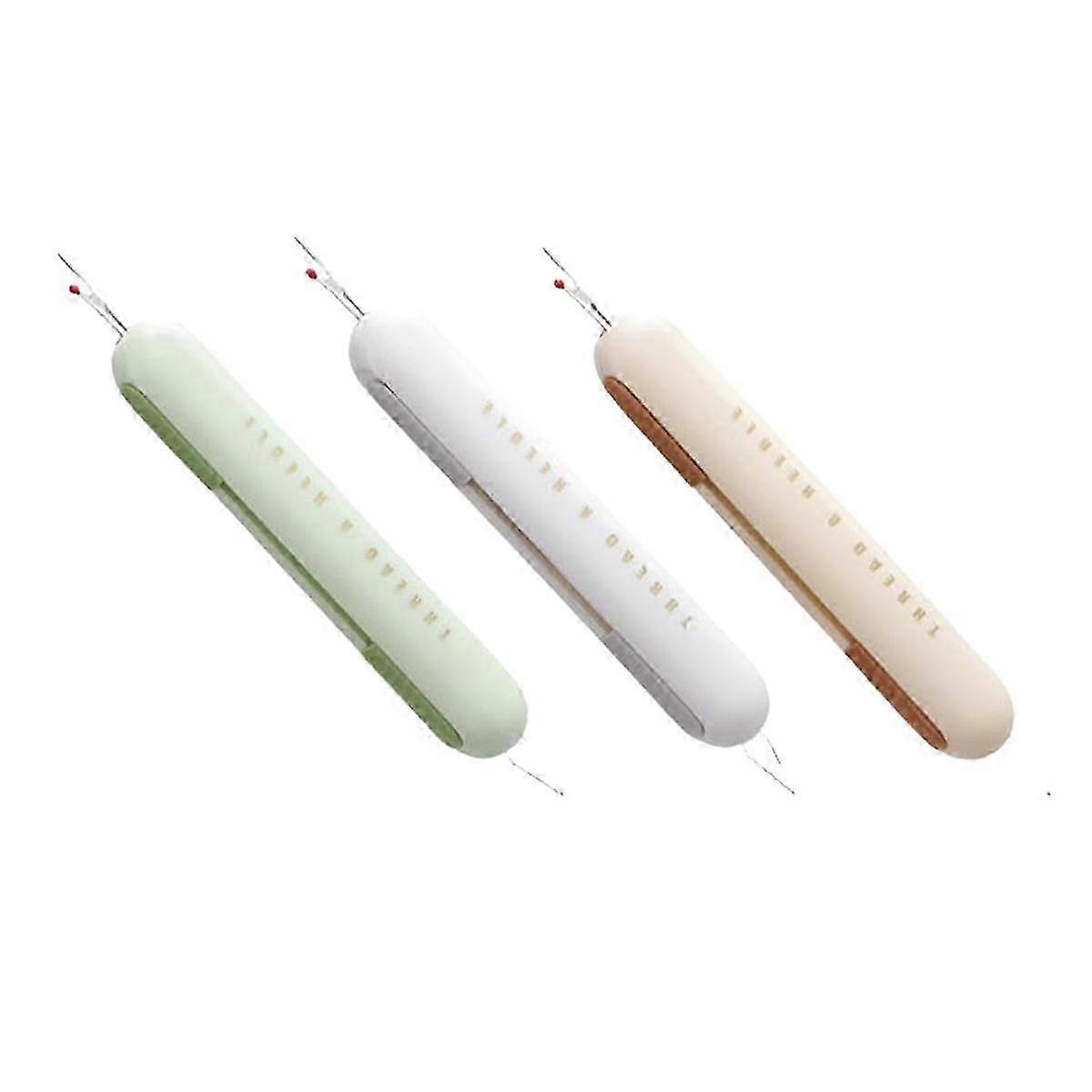 Seam Ripper, 2 in 1 Needle Threader Seam Ripper for Sewing, Threading and Seam Remover Seam Ripper Tool (3 PCS)