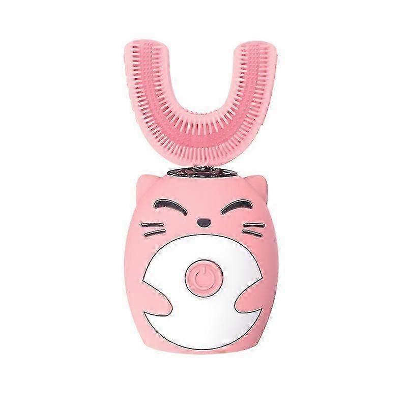 Sonic Child Electric Toothbrush Cleaning Silicone Children 360 Degrees Automatic USB Rechargeable Smart Kids U Shape Toothbrush
