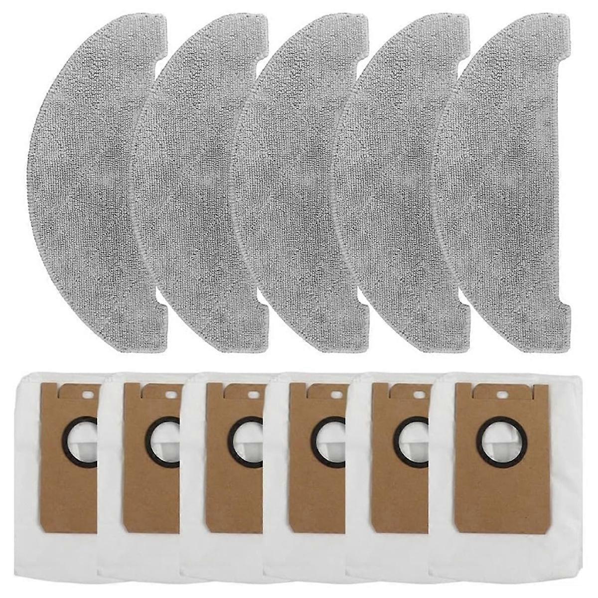 For Cleanova W11 Self-Emptying Robot Vacuum Accessories Set Mop Cloths Dust Bags