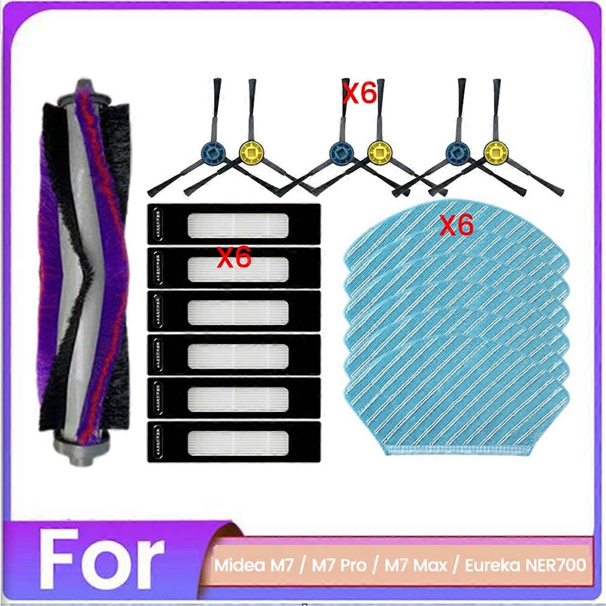 For M7 / M7 Pro / M7 Max / NER700 Vacuum Cleaner Replacement Part Main Brush Side Brush Filter Mop Cloth