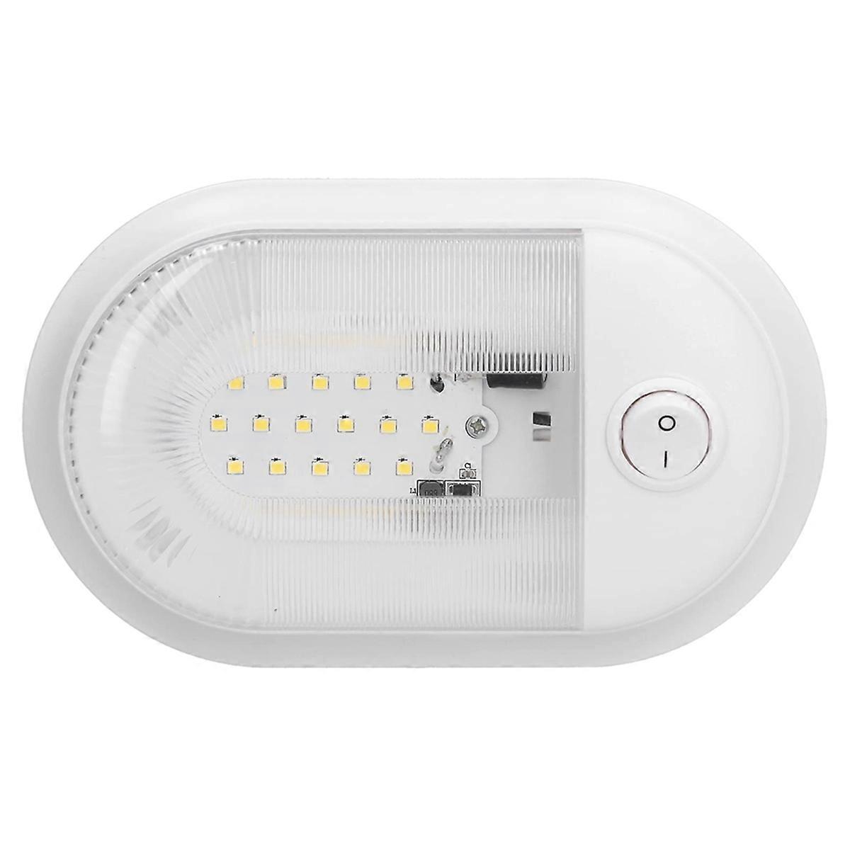 24 LED Interior Dome Light Lamp with Switch for RV Marine 12-24V Power Saving and Environmental Pro