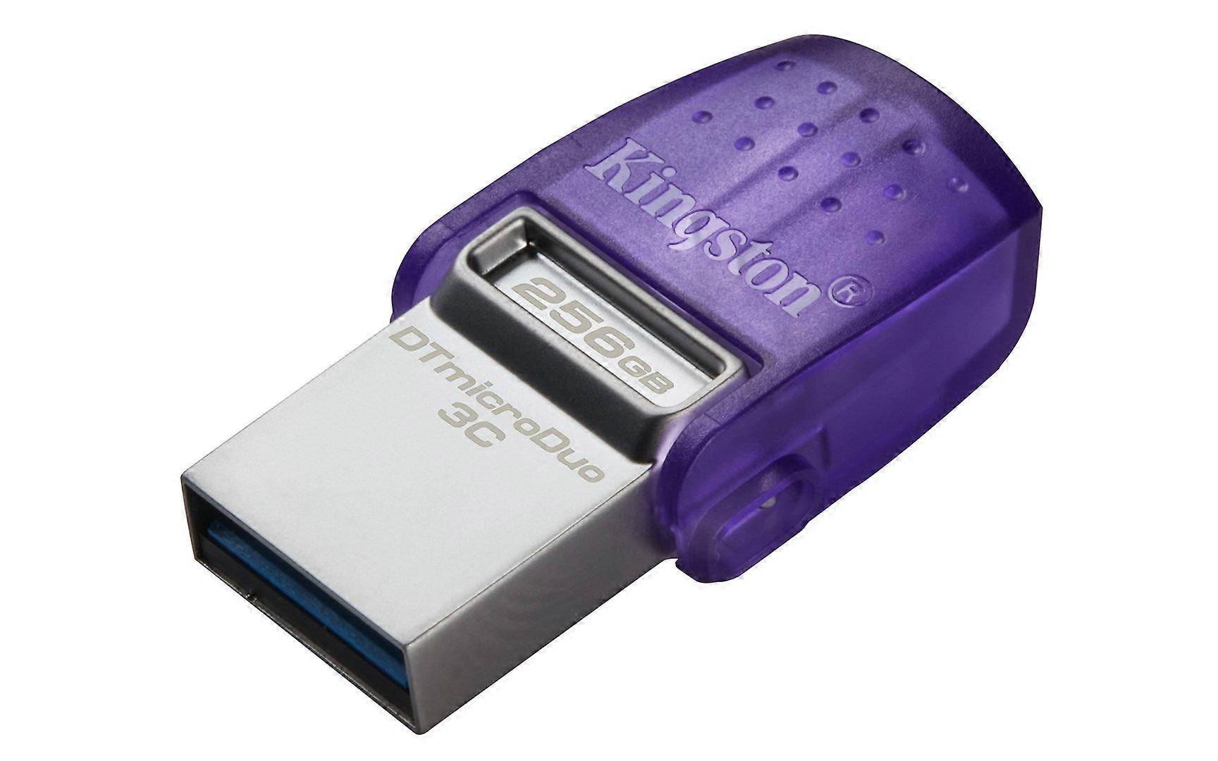 Kingston Datatraveler Microduo 3c - USB-minne - 256 GB - USB 3.2 Gen 1 / USB-C
