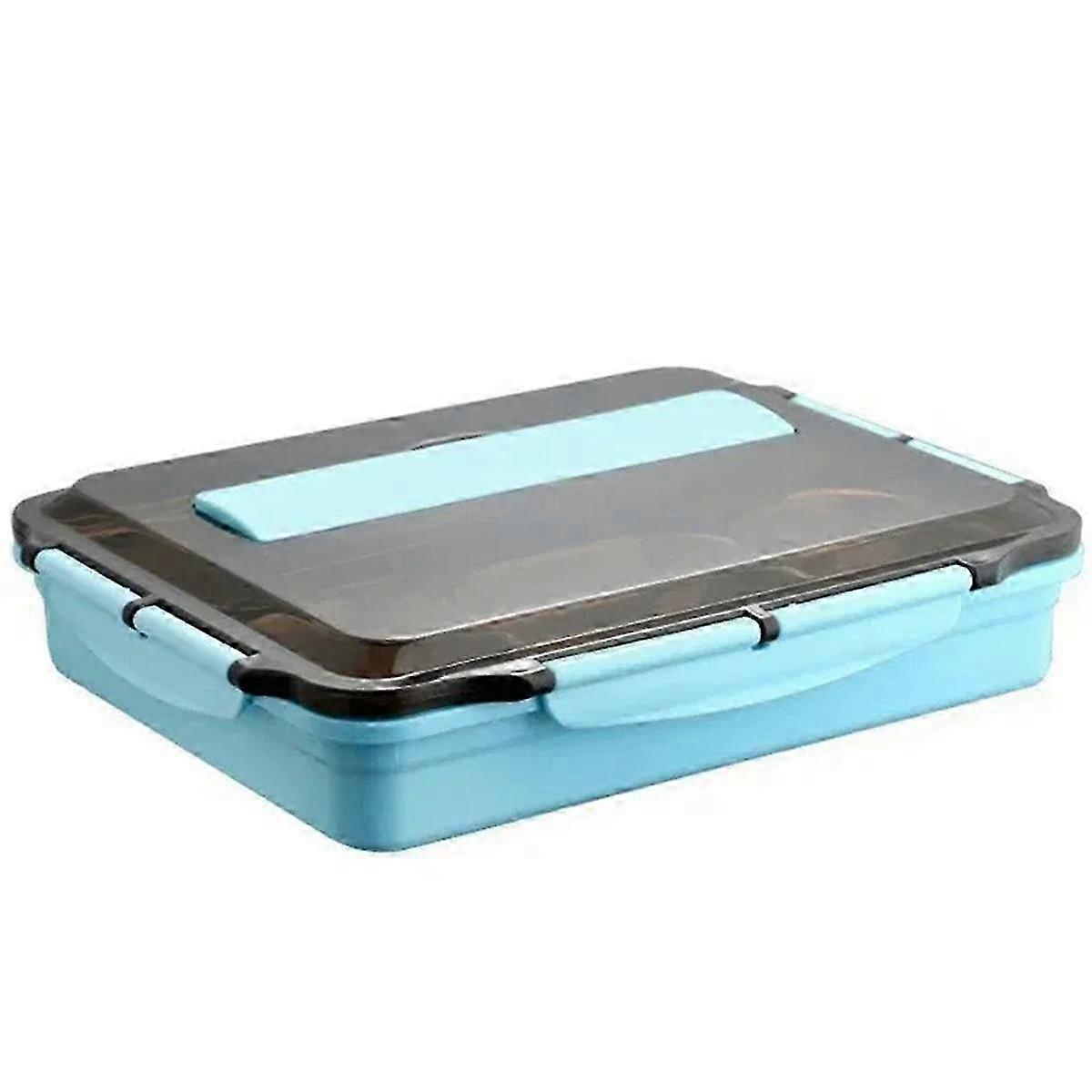 Stainless Steel Multi-Layer Grid Tableware Student & Adult Lunch Box with Insulated Multi-Grid Structure for School Use