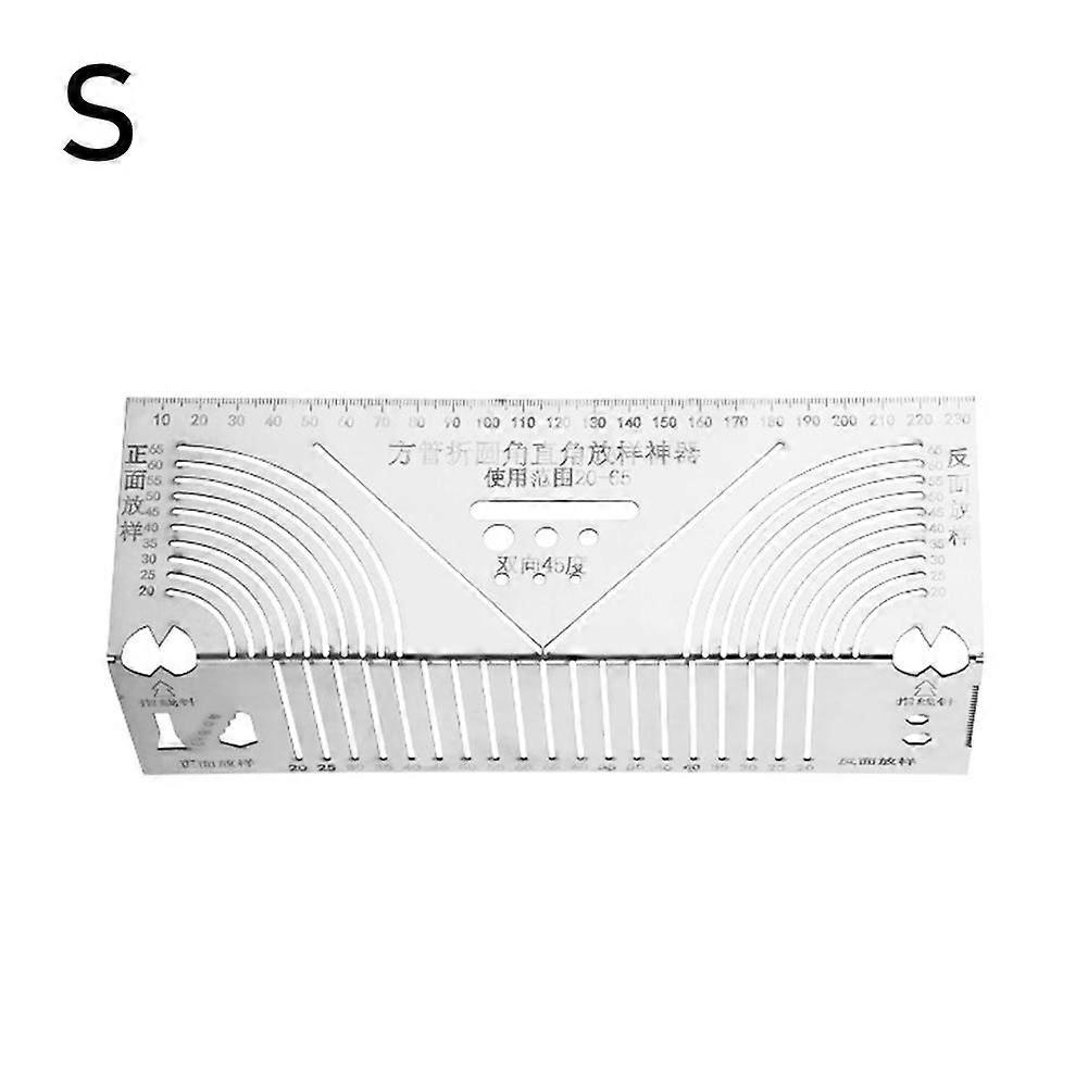 Arc Marking Ruler Right Angle Construction Arc Parallel Drawing Tool 90 Folding