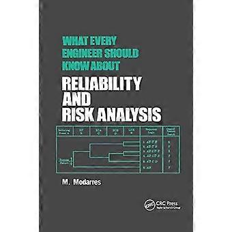 What Every Engineer Should Know About Reliability And Risk Analysis - Mohammad Modarres - Paperback - en Book