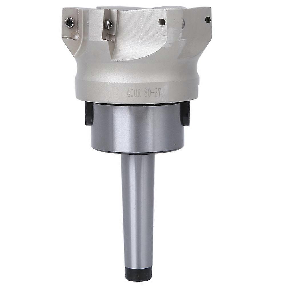 MT2 FMB27 Collet Chuck Holder 80mm 6-Flute Milling Cutter with 6 APMT1604 Inserts