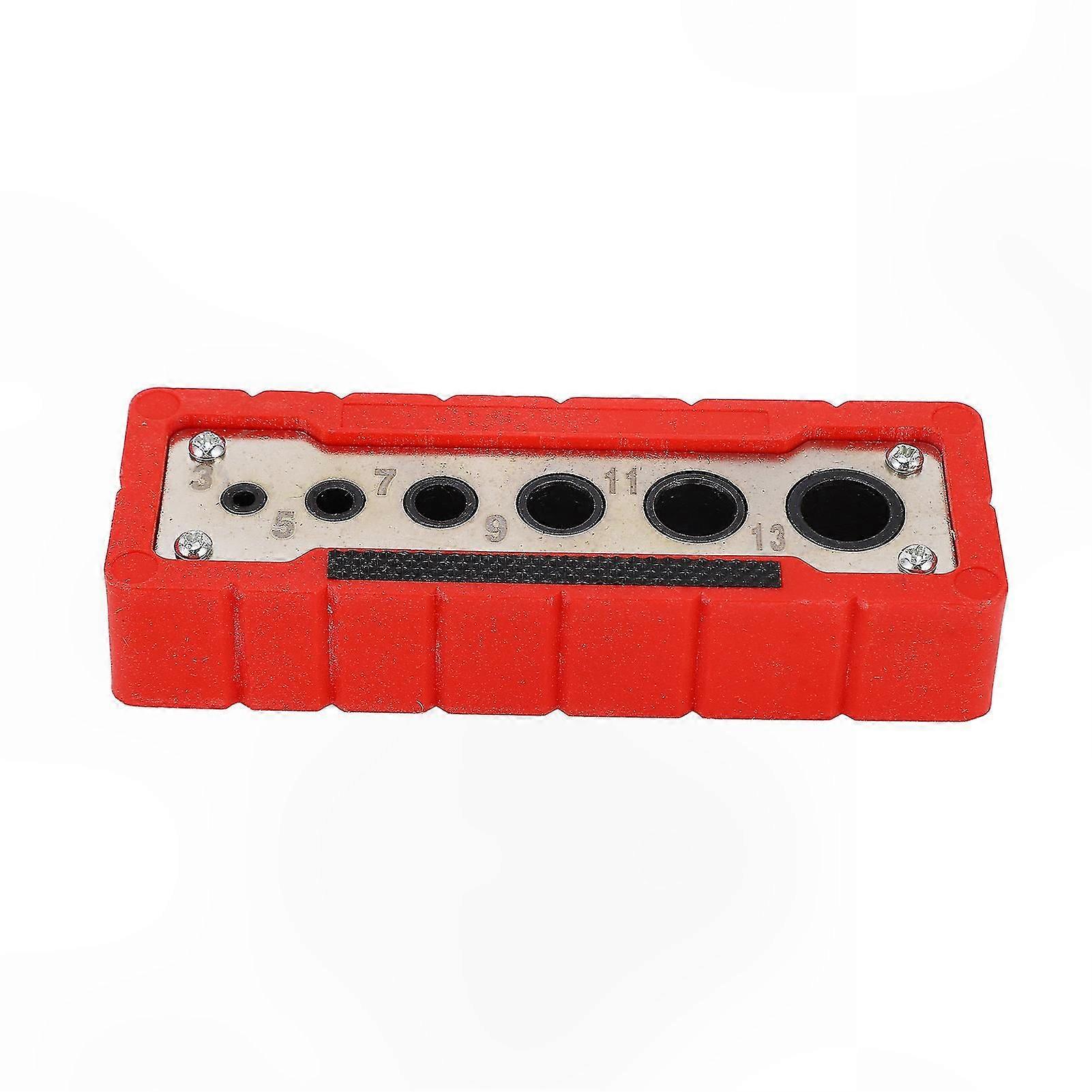 Precision Drill Guide for Woodworking, HSS 3-13mm, Multi-functional Straight Hole Positioning Jig Tool