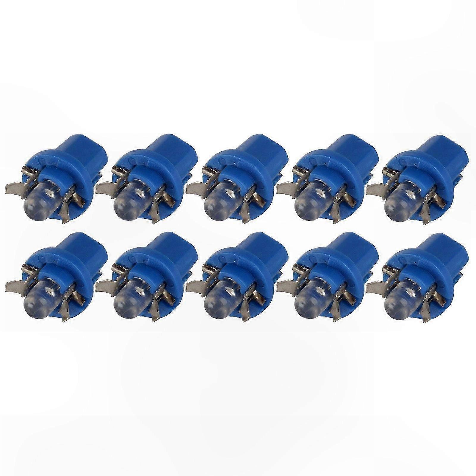 10 Pack T5 B8.5D LED Bulbs for Car Dashboard Instrument Lighting