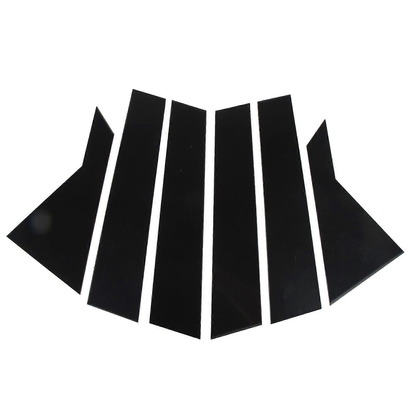 6PCS Door Window B Pillar Trim Gloss Black Pillar Post Decal Cover Replacement for Kia K3 Forte Sedan Cerato