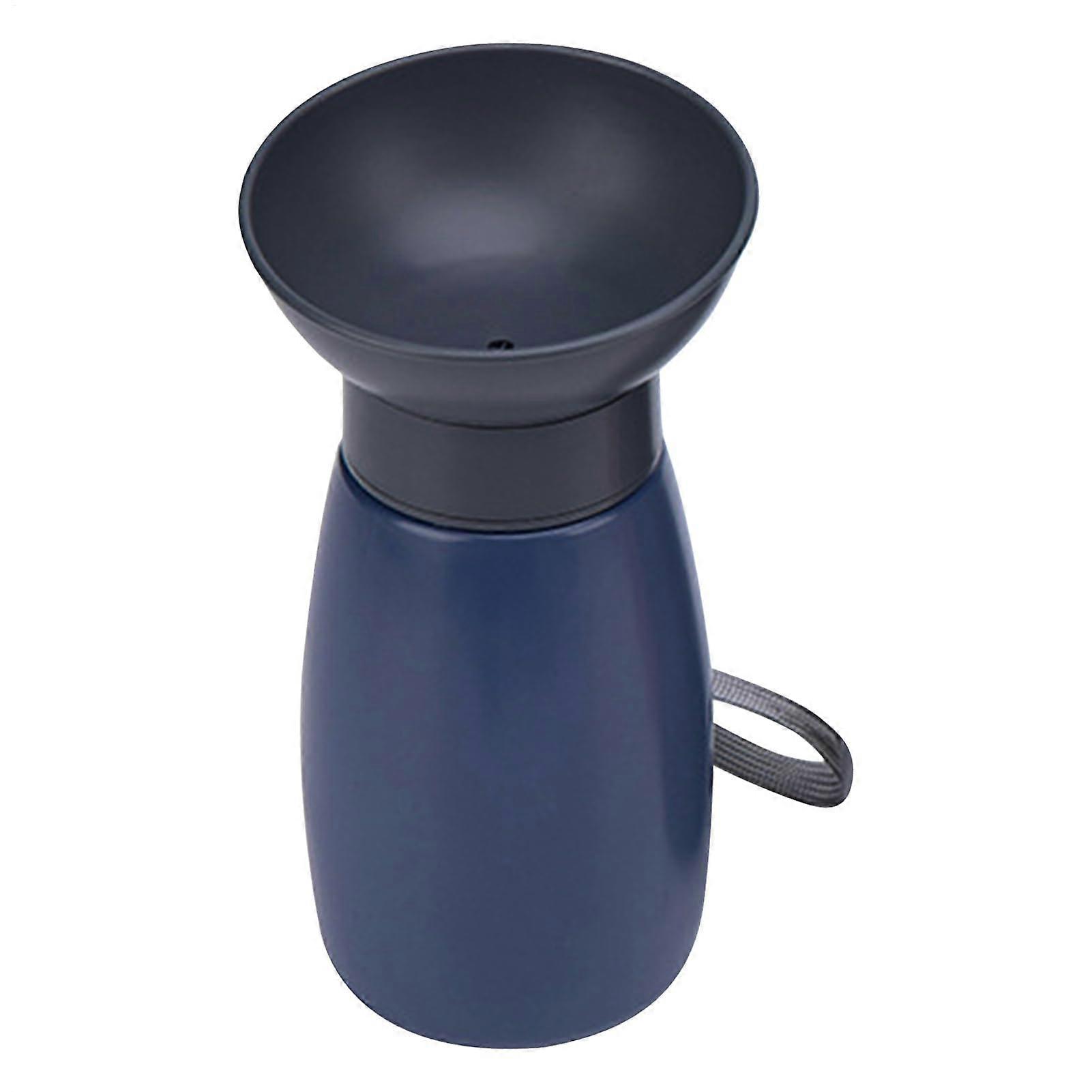 Portable Dog Water Bottle 600ml Capacity, LeakProof Pet Drinking Container, Travel Friendly Blue