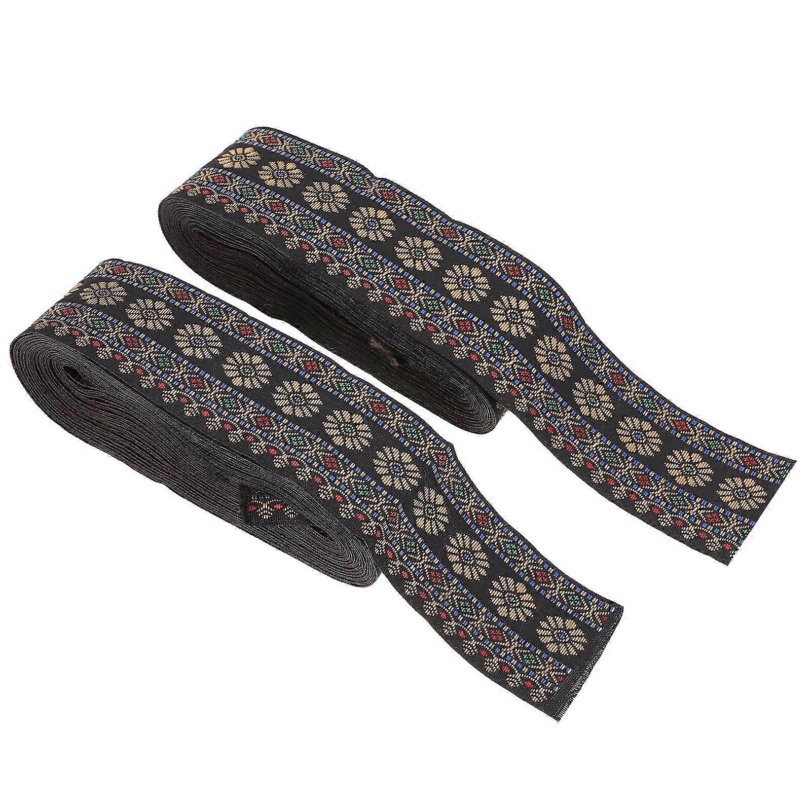 DIY Floral Flower Lace Belt for Craft Sewing Webbing 2 Rolls Multipurpose