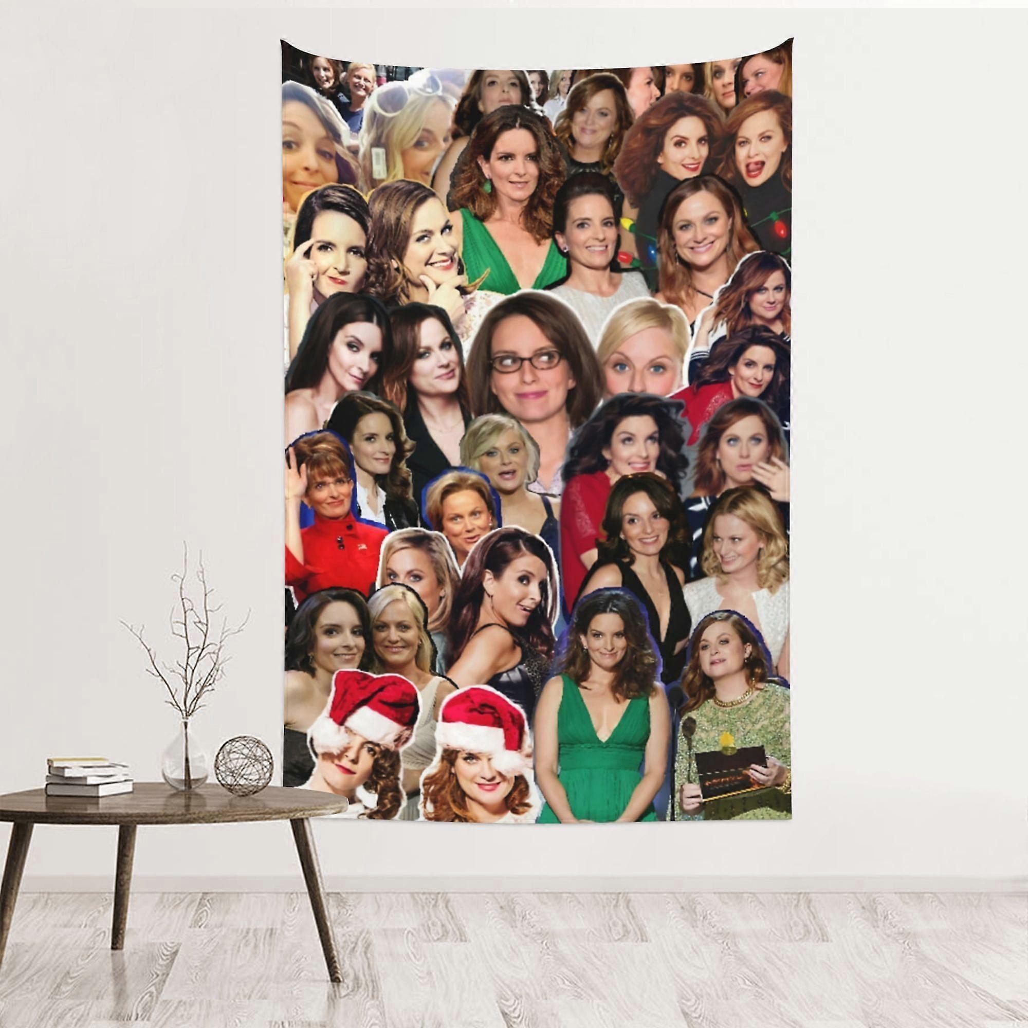 n609 Tina Fey Kasta Filt Mjuk Plysch Resa Filt För Sovrum Vardagsrum Soffa Kontor Hela Säsongen Present För Kvinnor Män Flickor Pojkar ui609