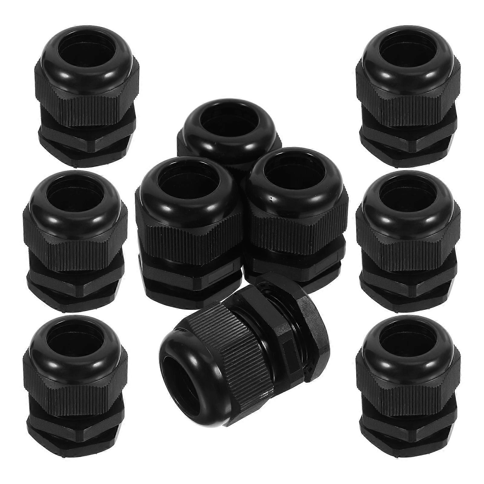 Wire Connectors Nylon Cable Adapter for Cable Connection 20Pcs Black