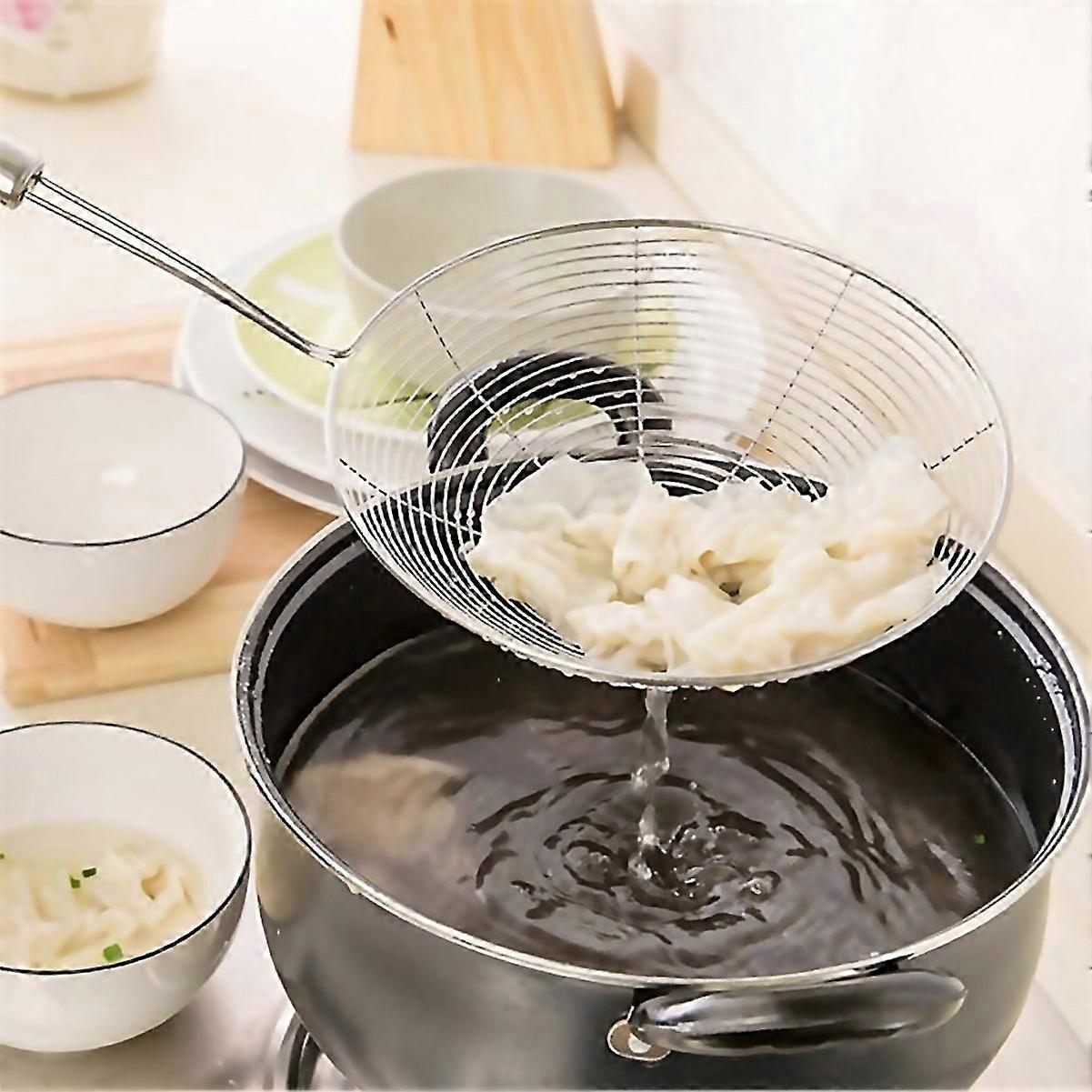 For Skimmer Food Strainer Cookware Colander Frying Strainer