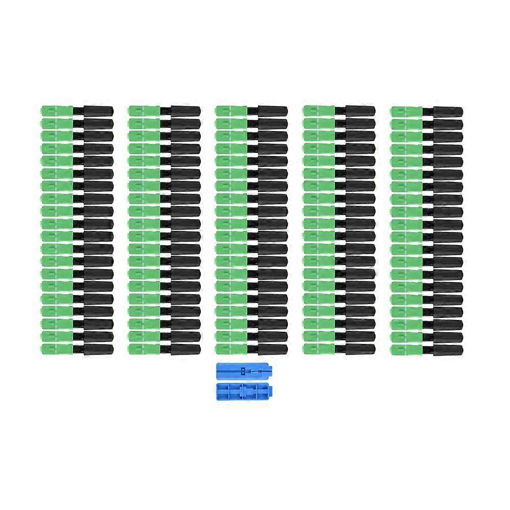 100Pcs SC/APC Embedded Optic Fiber Quick Fast Connector Connecting Adapter(straight plug)