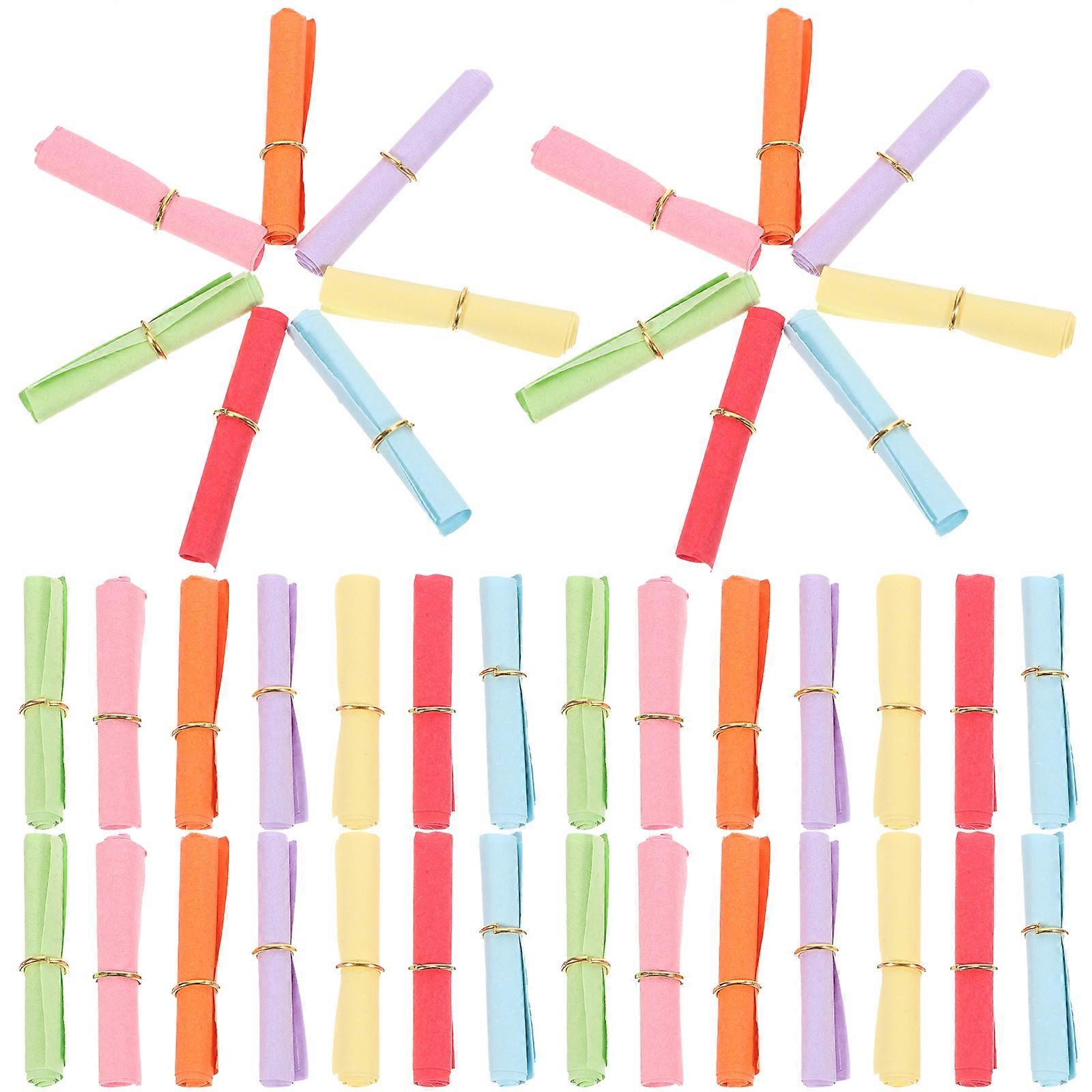 Multicolor Wishing Paper Rolls for Writing 150Pcs Creative Scrolls