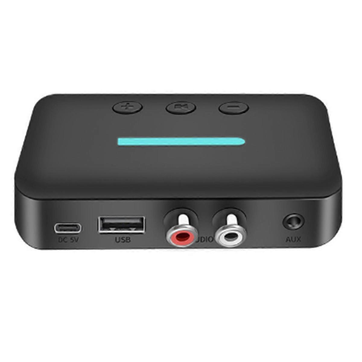 Bluetooth 5.3 Audio Receiver Adapter Wireless Music 3,5 mm AUX R / L Unterstützung U-Disk-Wiedergabe für Deskto