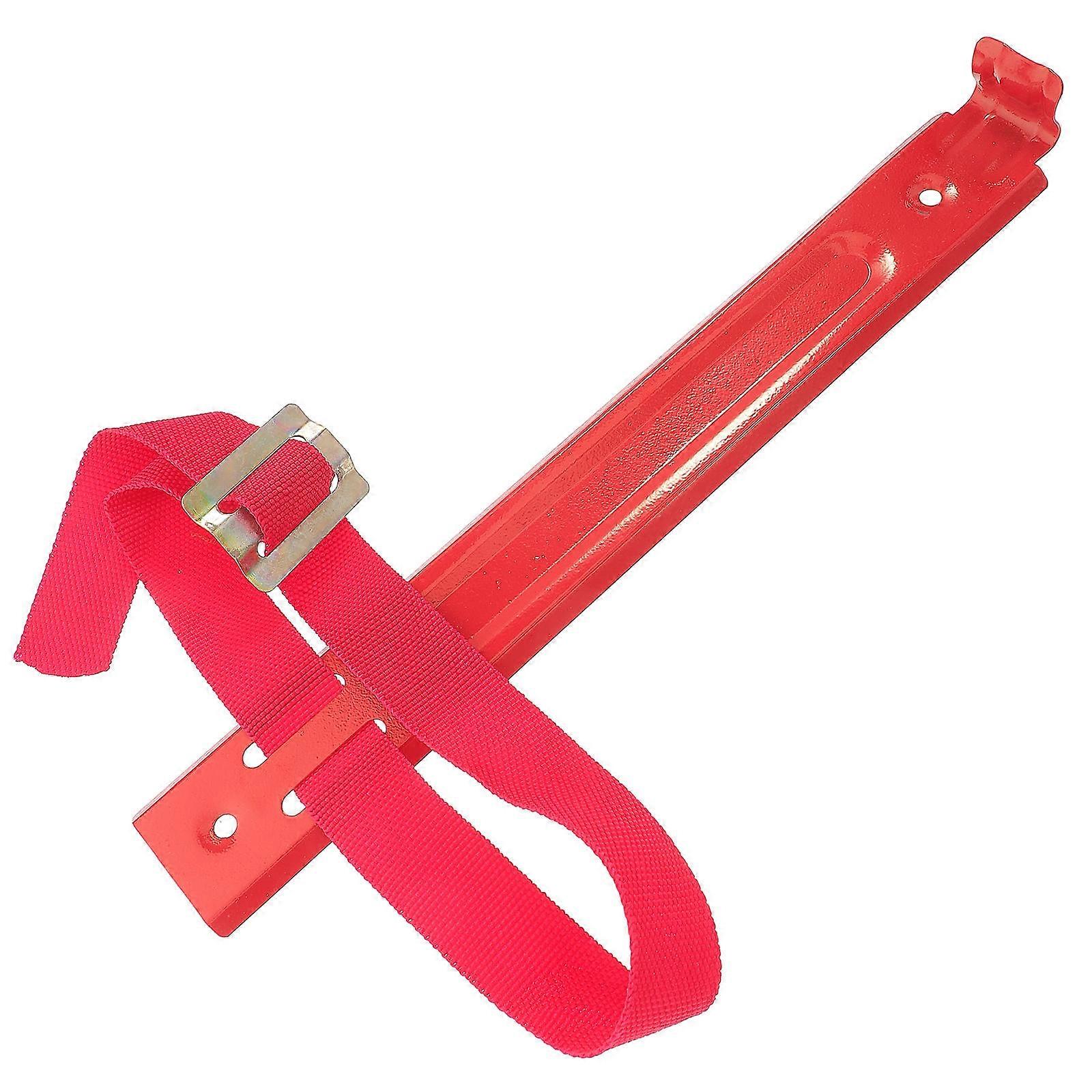 Red Fire Extinguisher Hanger Bracket Iron Mount for Storage 4Pcs Set