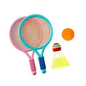 Plastic Professional Badminton Rackets Children Set Lightweight Rackets Improve Skills Sports Game Gift Hard Ball Park