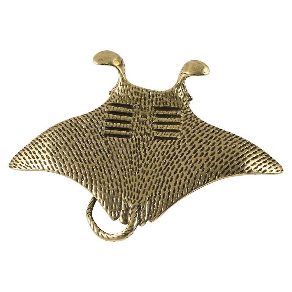 Retro Design Brass Fish Decor For Compact Spaces Desktop Decoration 3Pcs
