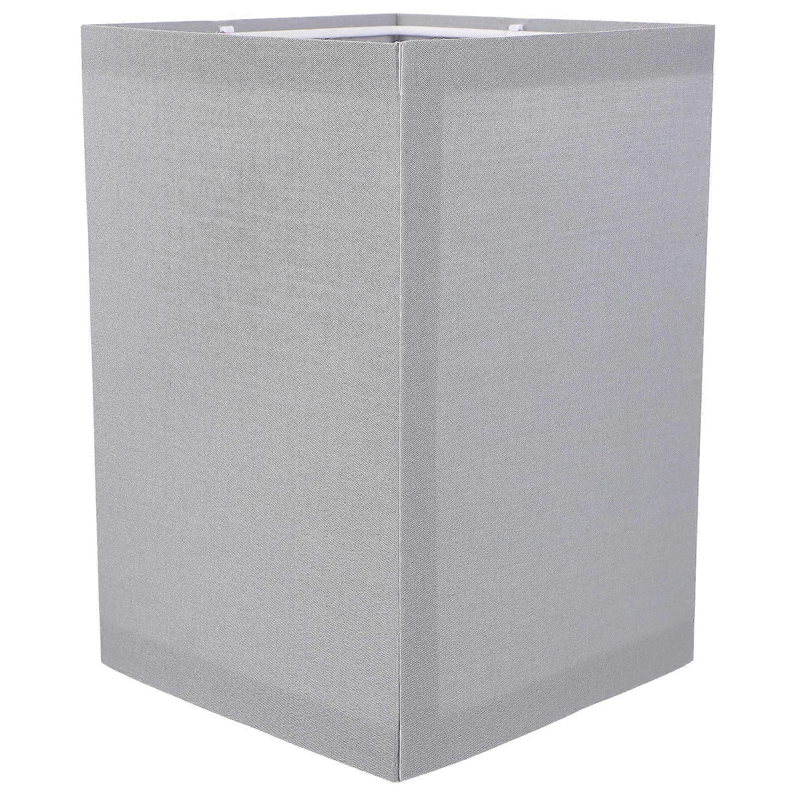 Fabric Lamp Shade Replacement Square Lampshade for Table Lamp 3Pcs Grey