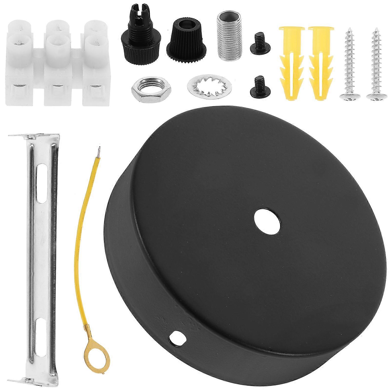 Light Fixture Mounting Plate Ceiling Cover Plate For Ceiling Light And Chandelier 10x10x2.4cm High Hardness 5 Sets