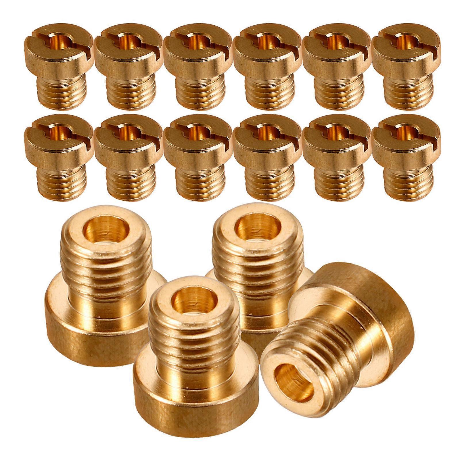 Carburetor Main Jet Kit Copper Nozzle for Improved Fuel Efficiency 80Pcs
