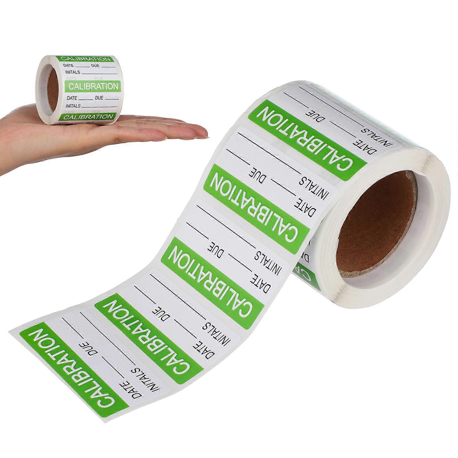 Quality Control Calibration Labels 10 Rolls 300Pcs Adhesive Stickers Industrial Use 2.36X2.16Inch