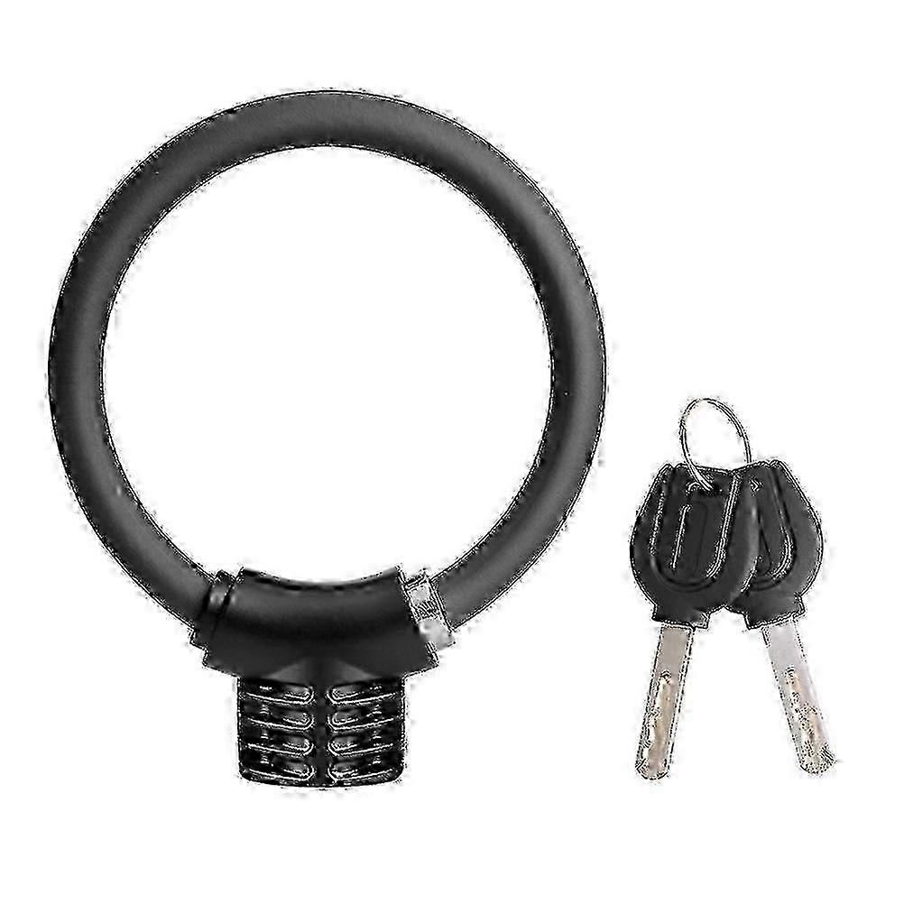 Bicycle Cable Lock with Key, 12mm High Security Bicycle Lock, Anti-Theft Bicycle Lock for Road Bikes and Scooters