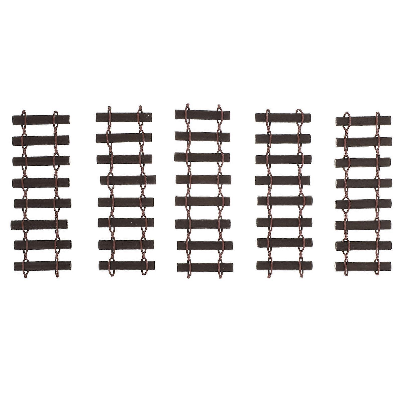 Tabletop Ornaments Rustic Ornament Synthetic Materials Office Decoration Realistic Shape Small Fence 5Pcs