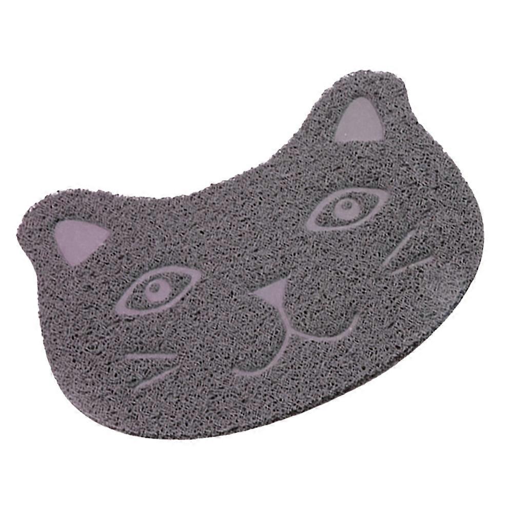Cat Litter Mat PVC Cat Shaped Floor Protector for Pet Use