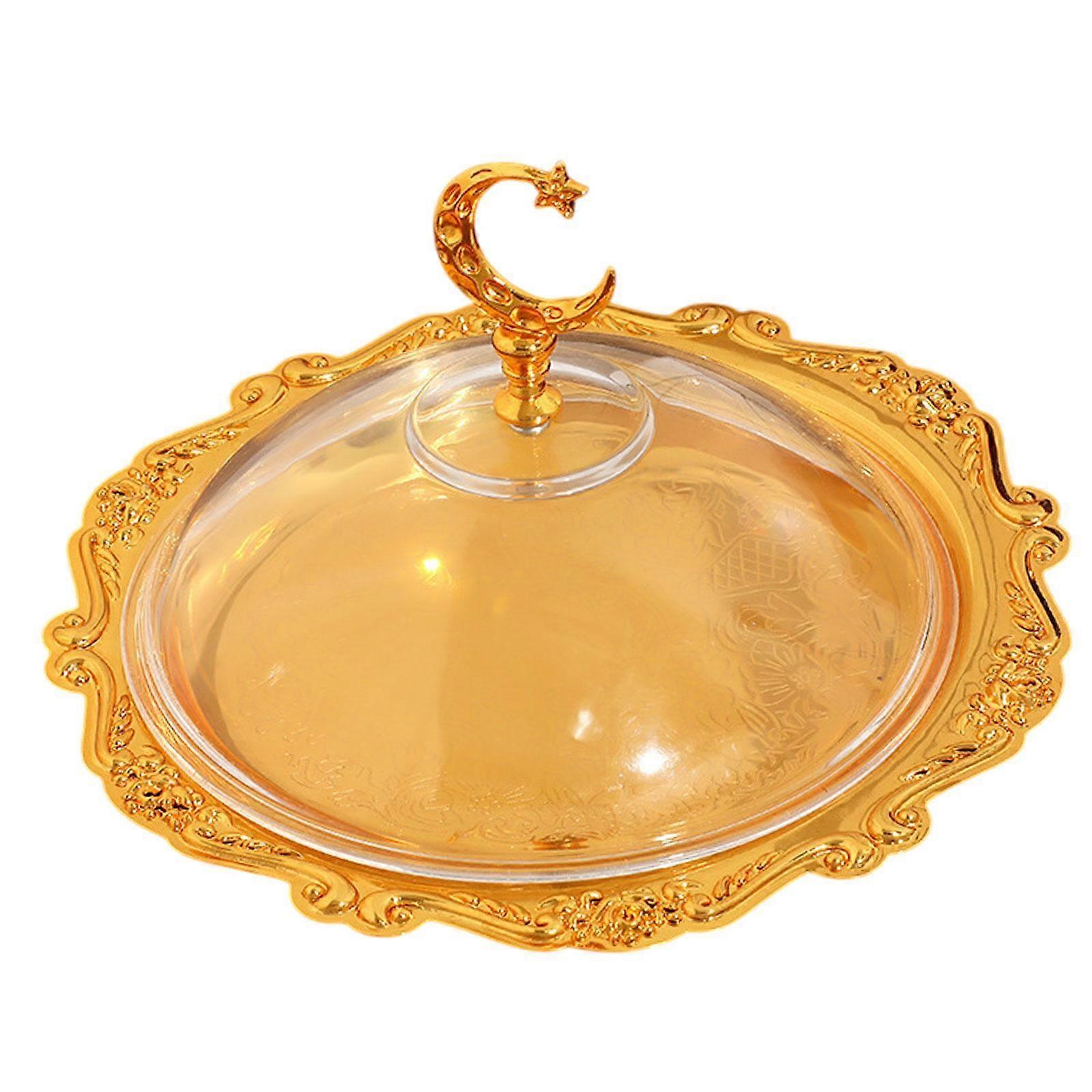 European Serving Tray with Cover Fruit Display Server for Countertop Wedding