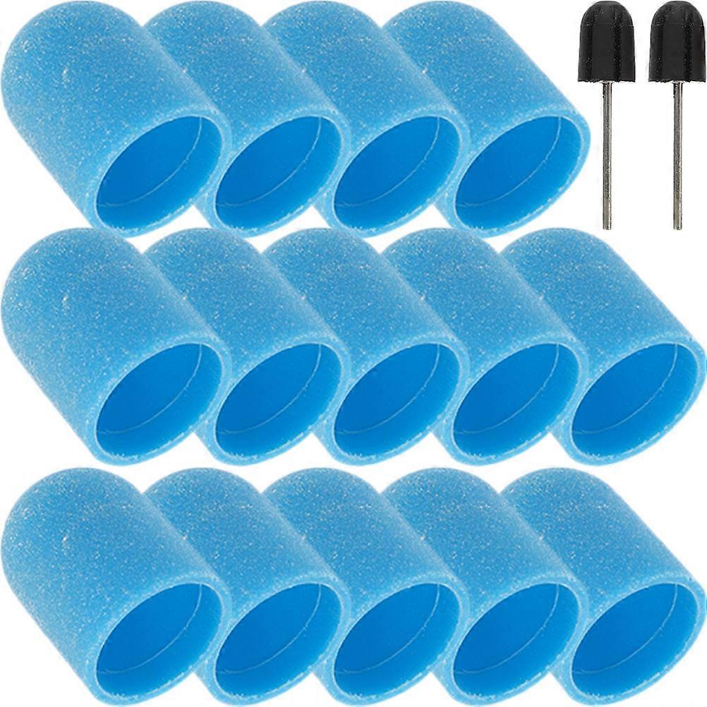 Replaceable Nail Art Polishing Caps Manicure Tool for 5Sets Sanding Caps