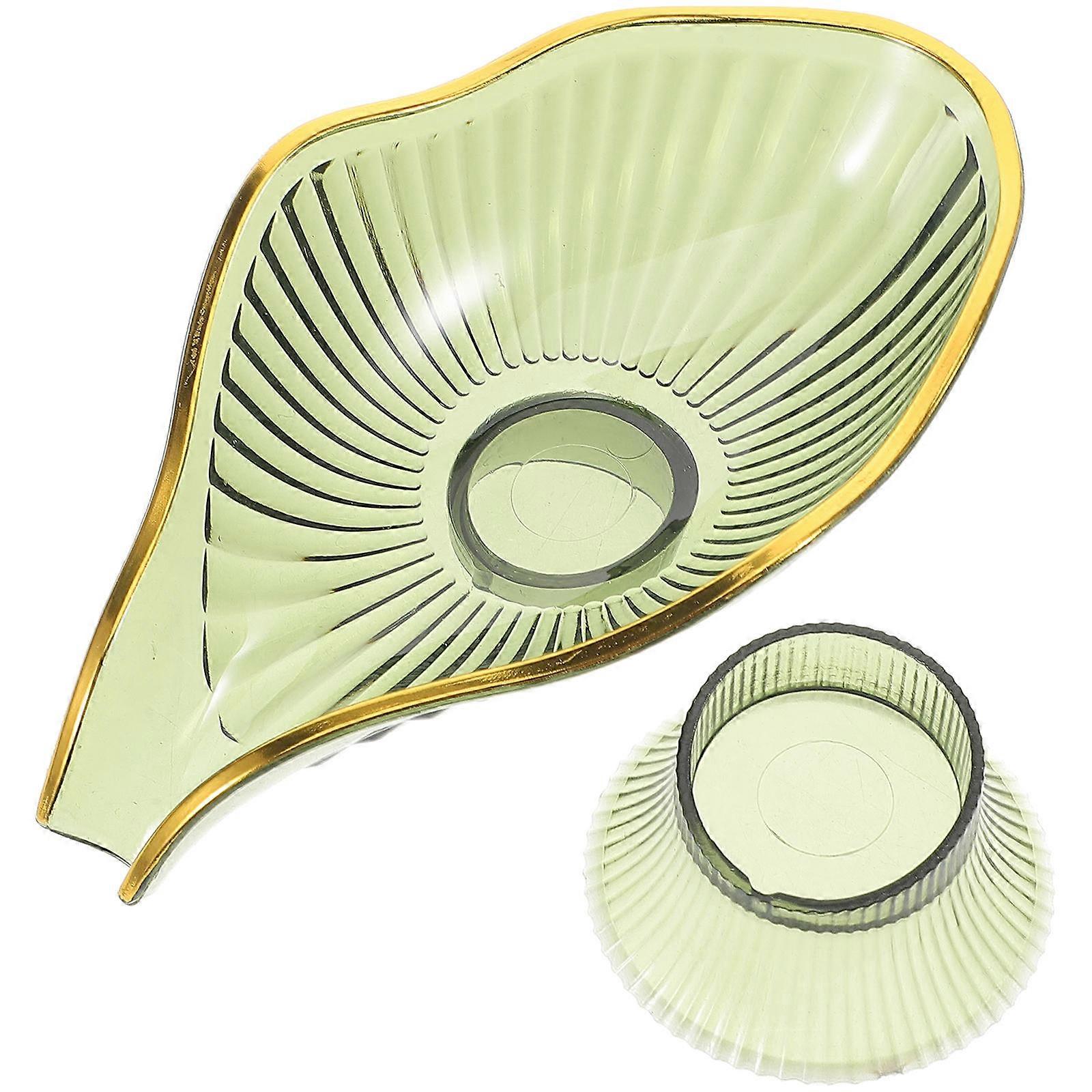 Soap Holder 2Pcs Acrylic Soap Dish for Self-Draining Storage