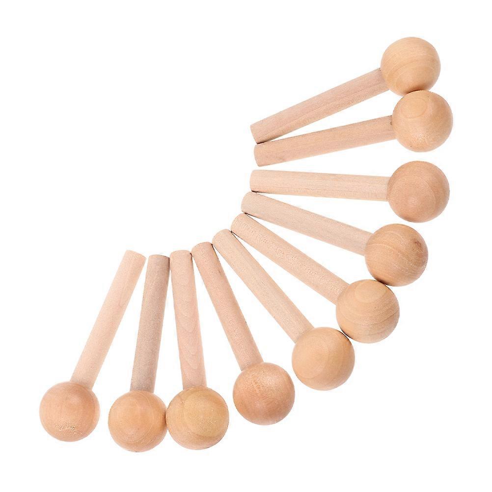 Wood Hooks 40 Pcs Light Yellow Crafting Equipment Perfect For Woodworkers DIY Projects Durable Functionality