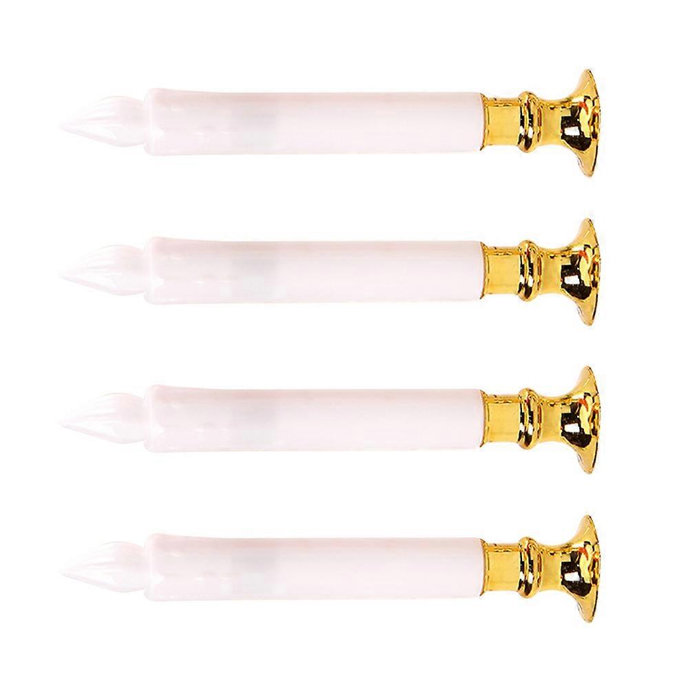 LED Electronic Candle Lamp Artificial Candle Light for Home Decor 4Pcs