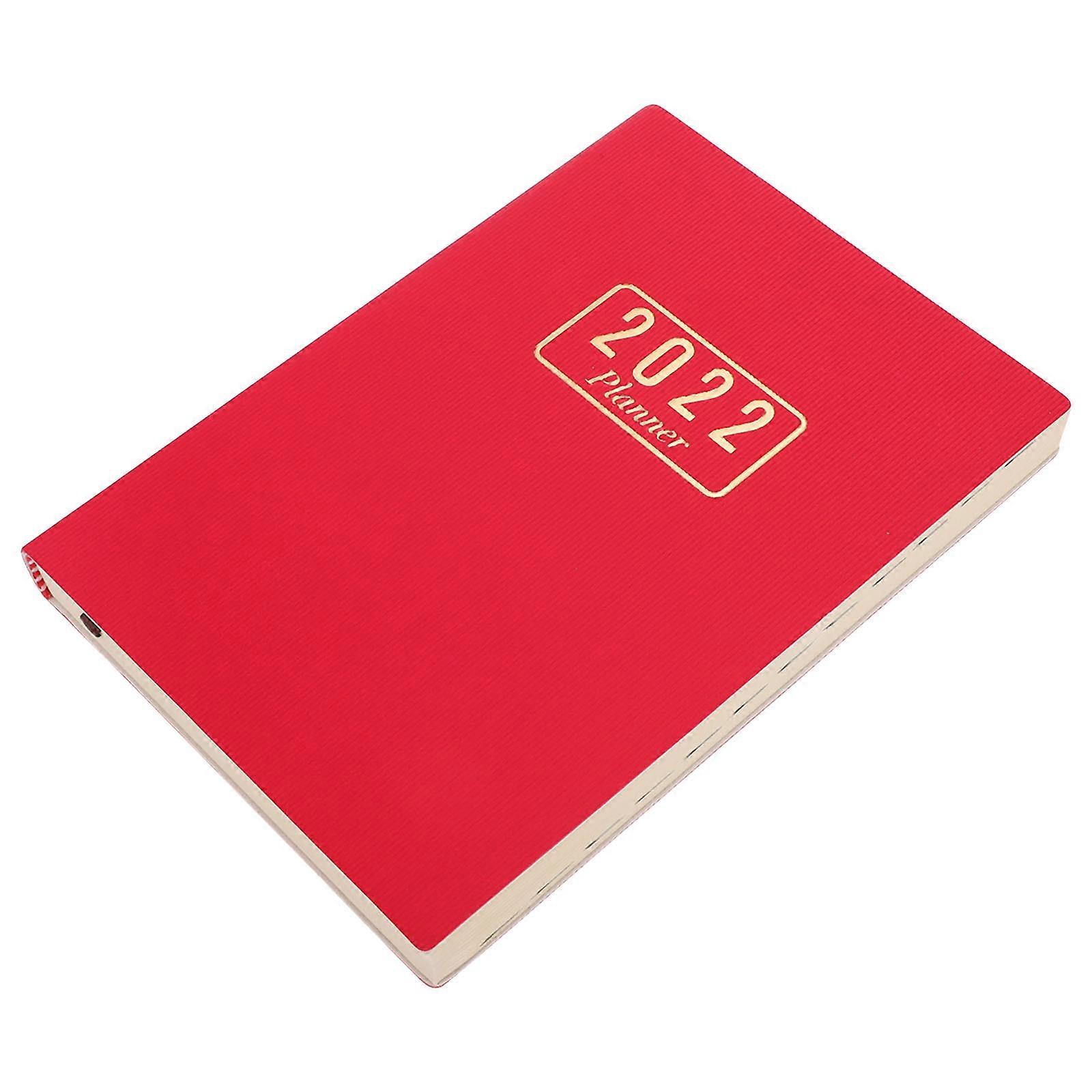 Planning Notepad Schedule Book for Appointment Use 4Pcs Red Set