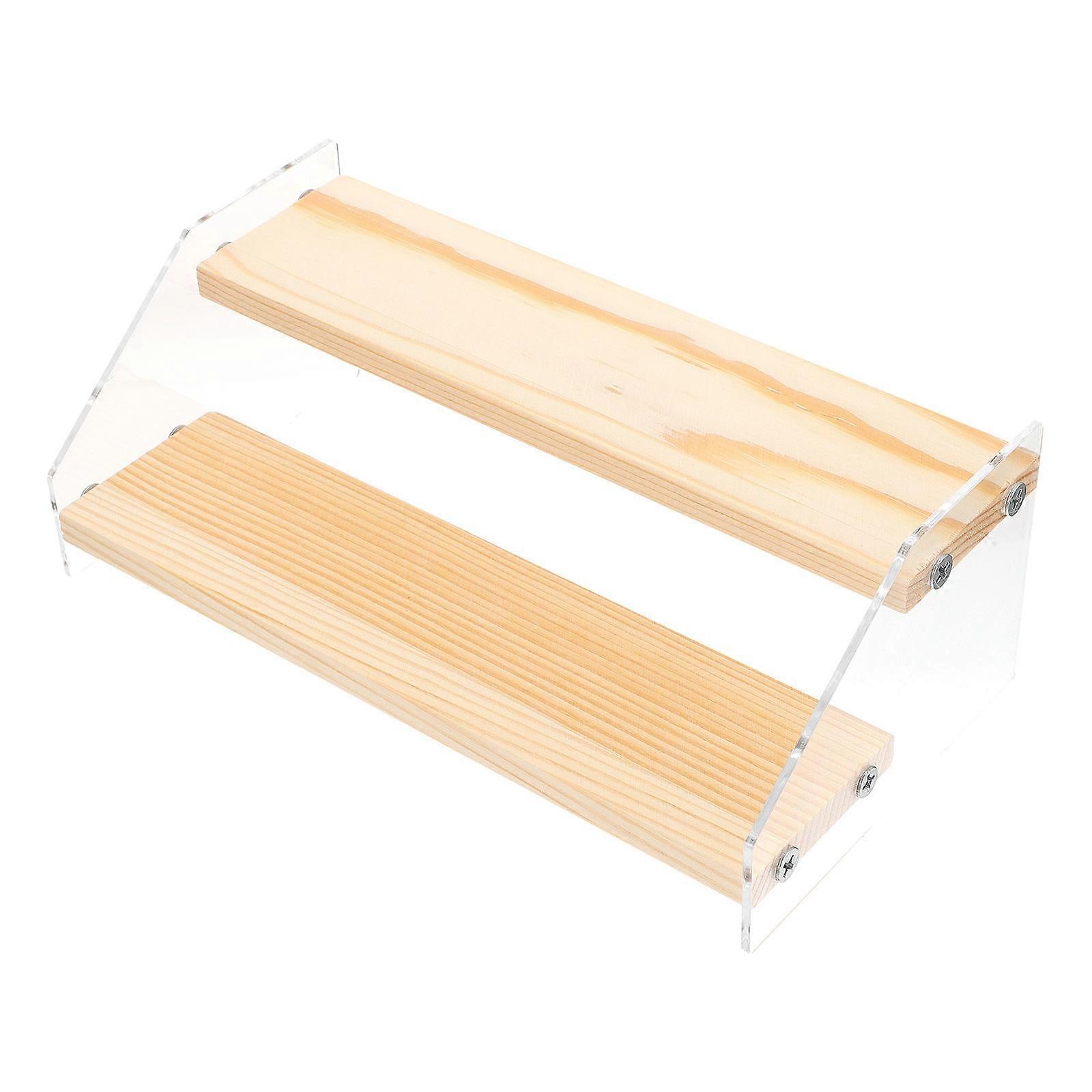 Multi-layer Display Rack Storage Shelf For Office Home Organization And Decor 20X10X7.5CM 4Pcs