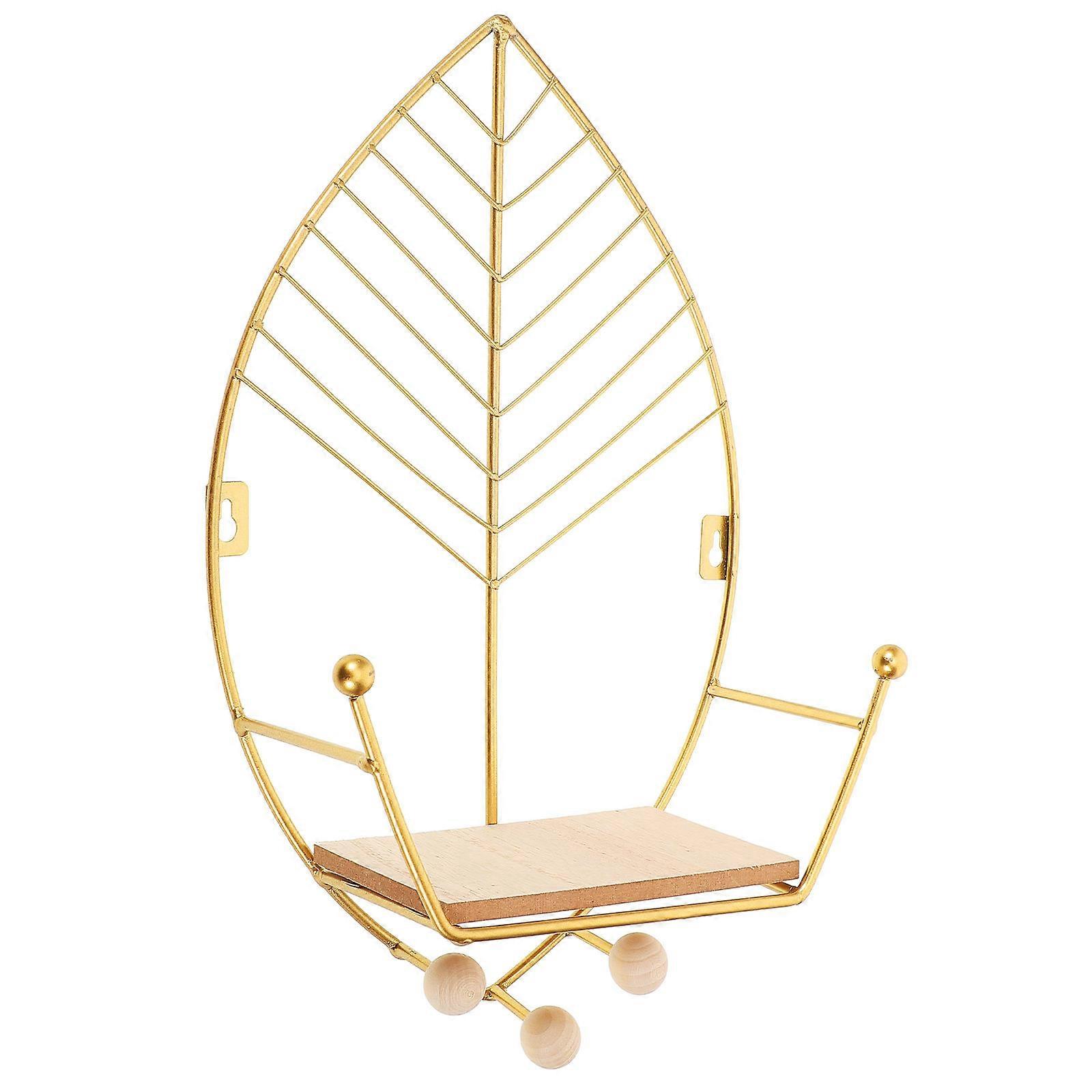 Kitchen Wall Floating Shelf Organizer 3Pcs Golden Shelf