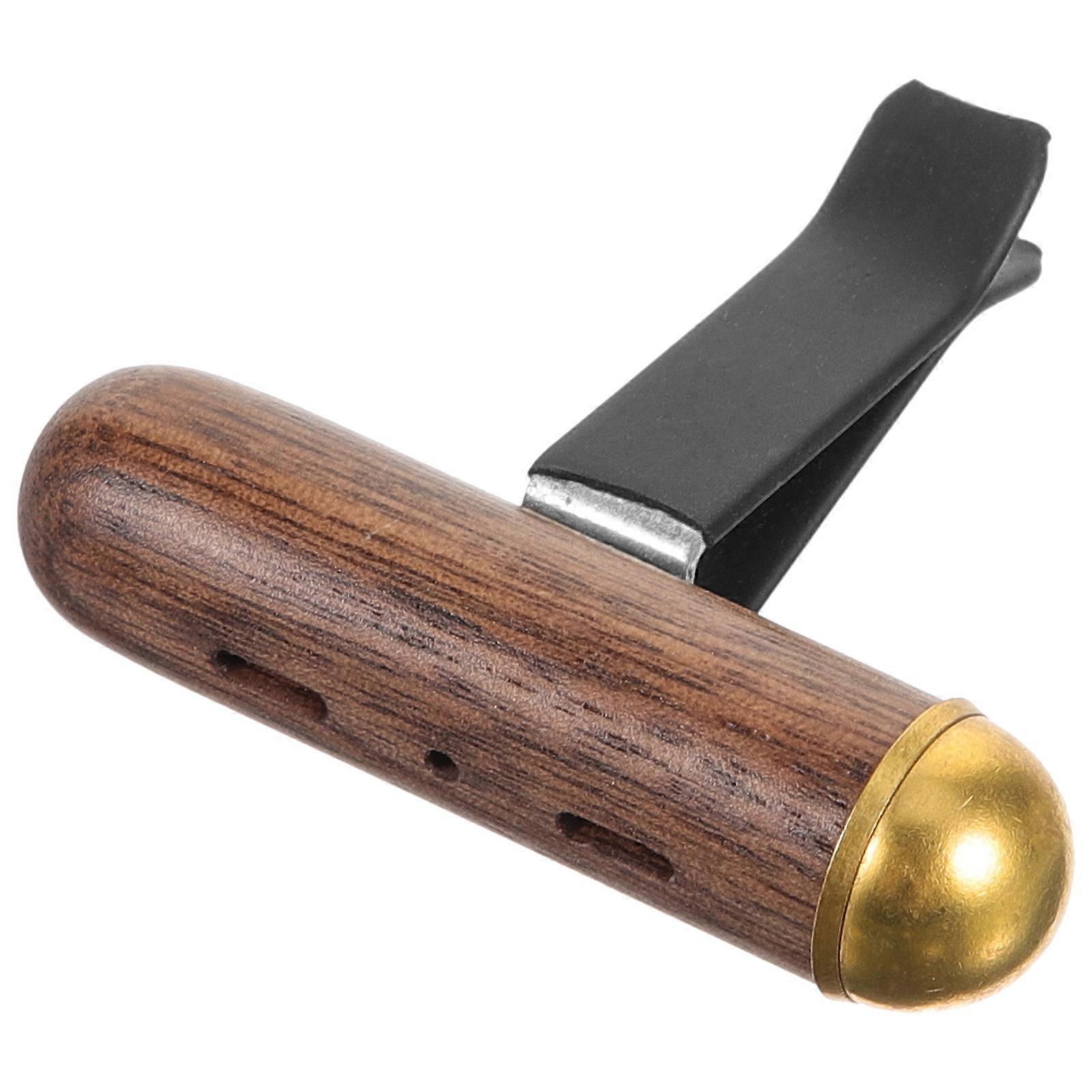 Wood Diffuser Clip Car Perfume Diffuser Vent Clips Simple Design Light Brown 4.50X4.00X1.00CM 1Pack